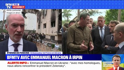 "C'est important qu'ils se rendent compte des dégâts": l'ambassadeur de France en Ukraine témoigne de la visite des dirigeants européens à Irpin