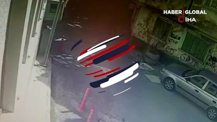 Isparta’da araç ve elektrikli bisiklet çarpıştı: O anlar kamerada