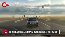 Karayolunda tehlike saçan sürücü böyle görüntülendi