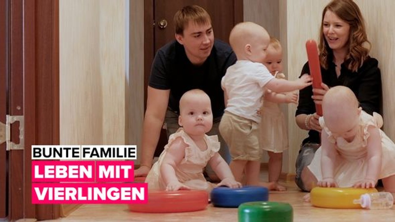 Kannst du dir vorstellen, Vierlinge aufzuziehen? Nun, diese Familie kann es!