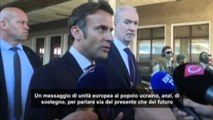 Macron: un messaggio di Europa unita e sostegno al popolo ucraino