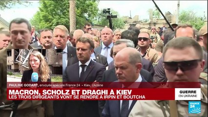Ukraine : Emmanuel Macron dit être "aux côtés des Ukrainiens sans ambiguïté"