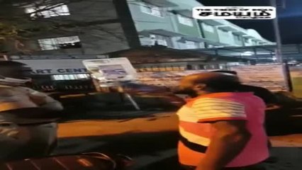 குடிபோதையில் காவலர்களுடன் வாலிபர் ரகளை!