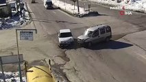 Bitlis'teki trafik kazaları kamerada