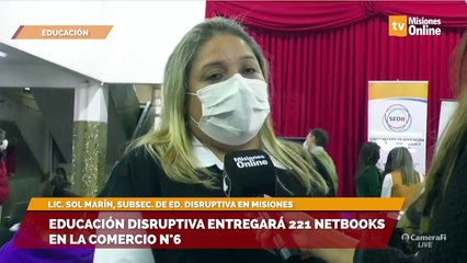 Educación disruptiva entregará 221 netbooks en la Comercio n°6