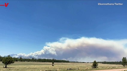 Eyewitness Captures Smoke Twister as Wildfires Continue to Rage