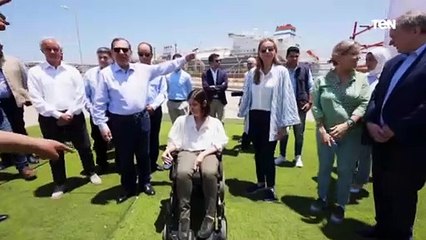 جولة تفقدية لوزير البترول ونظيرته الاسرائيلية والمفوضية الاوربية لمجمع اسالة الغاز بدمياط وحقل ظهر