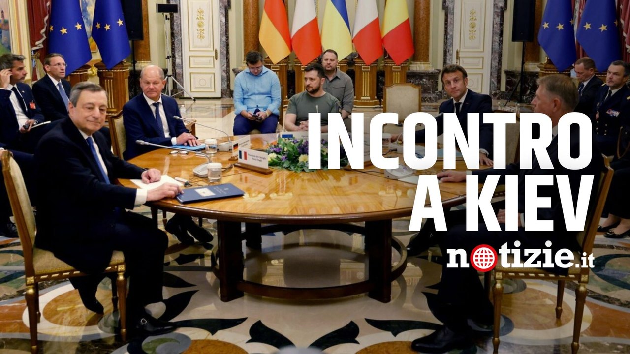 Guerra Russia-Ucraina, la visita di Draghi, Macron e Scholz a Kiev: l’incontro con Zelensky