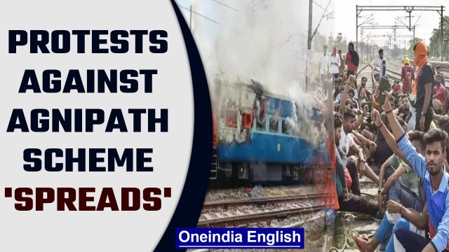 Agnipath Scheme: Protests spread to multiple cities, public property damaged | Oneindia news *News