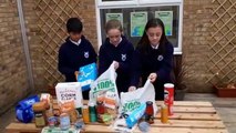 Children redistribute supermarket surplus food to help families with the cost of living crisis