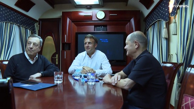 Missione Kiev: il trio europeo Draghi-Macron-Scholz (e il romeno Iohannis) ha incontrato Zelensky