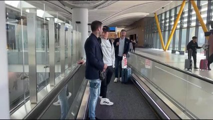 Doğucan Haspolat ile Jens Stryger Larsen, Trabzonspor için İstanbul'da