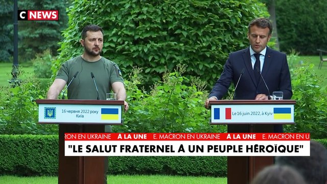Emmanuel Macron sur l'Ukraine : «Il faut du matériel mais il le faut vite»