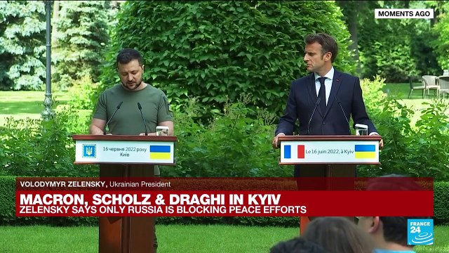 REPLAY: Zelenskiy says European leaders' visit shows Ukrainians are not alone