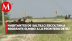 Habitantes de Saltillo escoltan a caravana migrante rumbo a la frontera de EU