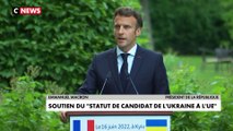Emmanuel Macron : «Nous appelons donc la Russie à accepter que les Nations Unies organisent l’exportation des céréales»