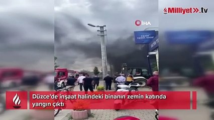 İzolasyon malzemeleri alev alev yandı