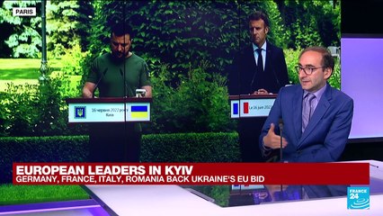 EU leaders in Kyiv back immediately granting Ukraine official candidate status