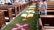 Corpus Christi carpet of flowers