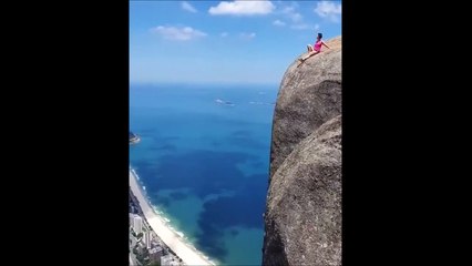 Un endroit risqué pour faire une photo