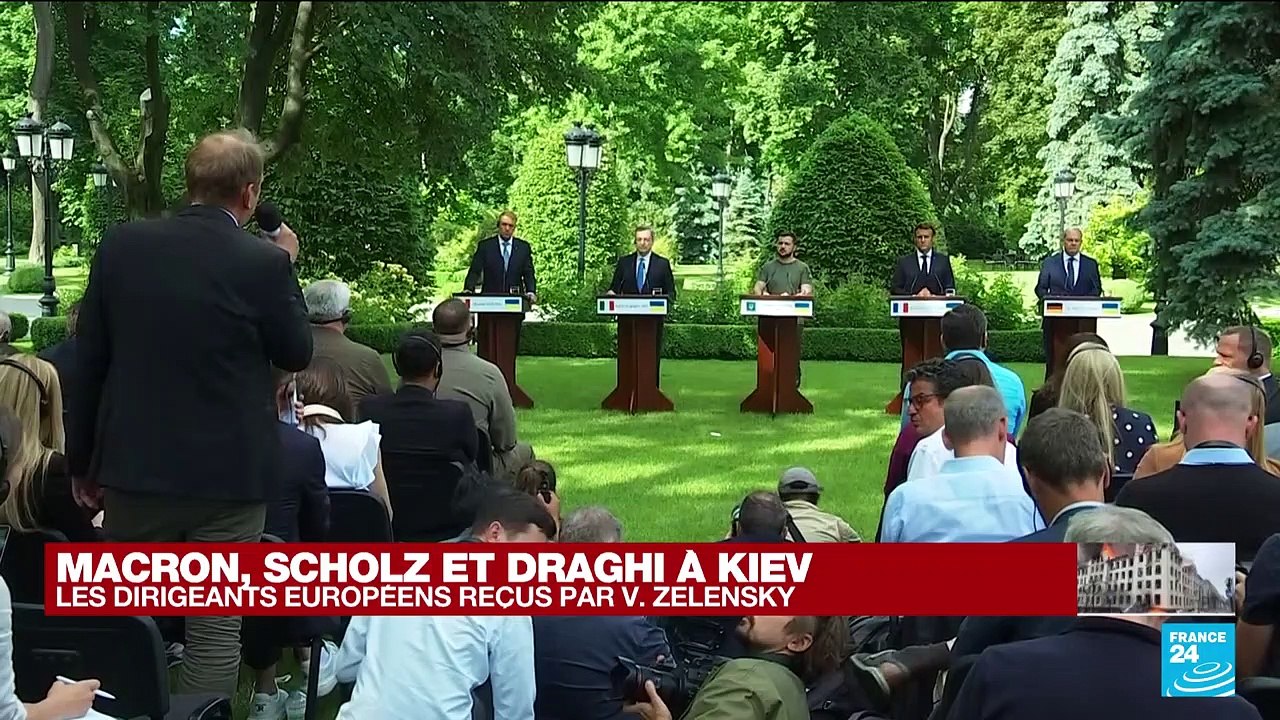 Depuis Kiev, les dirigeants européens répondent aux questions des journalistes