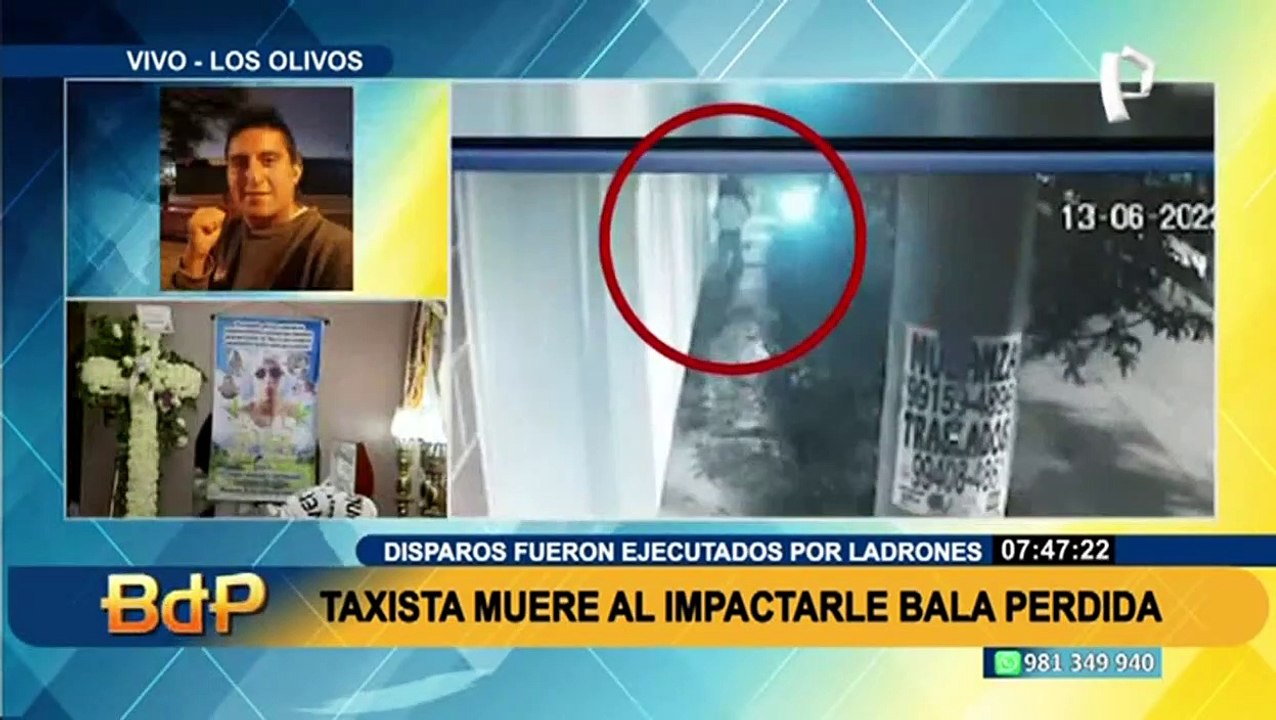 Taxista guardaba su auto y le cae bala perdida:...