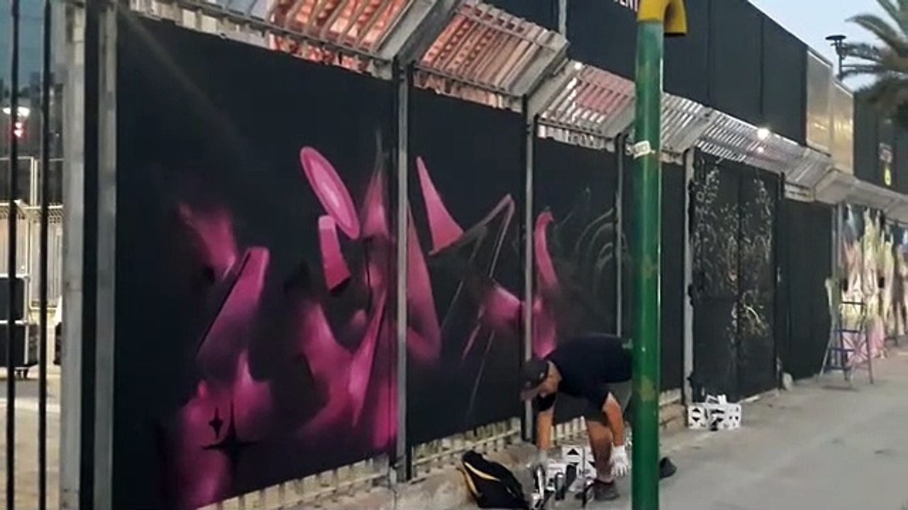 Murales di 400 metri al "Barbera" di Palermo: la cancellata diventa una grande tela