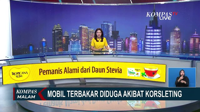 Diduga Akibat Korsleting Listrik, Sebuah Mobil Hangus Terbakar di Sulawesi Selatan