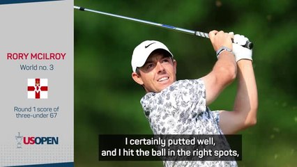 Fired-up McIlroy delighted with strong U.S. Open start