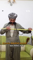 Hussein Abdullah Ahmed, Lelaki Unik yang Punya Panjang Kumis 240 Centimeter