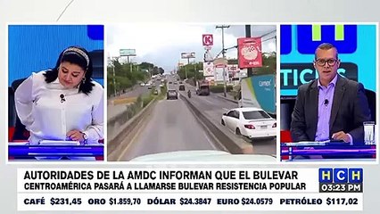 El capitalino bulevar Centroamérica ahora se llamará “Resistencia Popular”