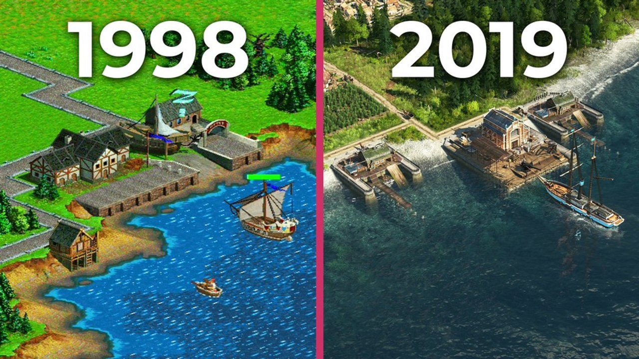 Die Evolution von Anno - Alle Teile von Anno 1602 (1998) bis Anno 1800 (2019) im Historien-Video