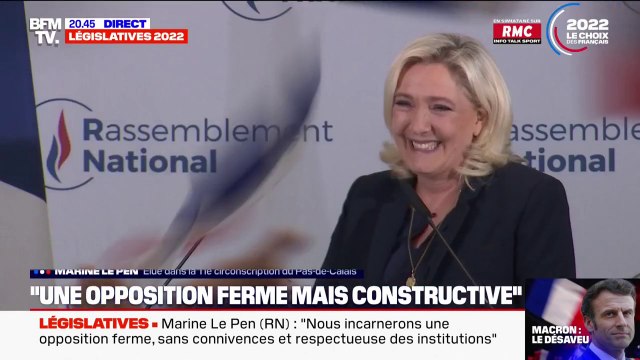 Une opposition ferme mais constructive : Marine Le Pen s'exprime suite aux résultats des élections législatives