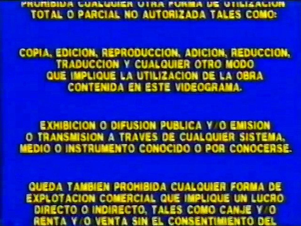 Inicio del VHS de Corazón Salvaje vol. 5