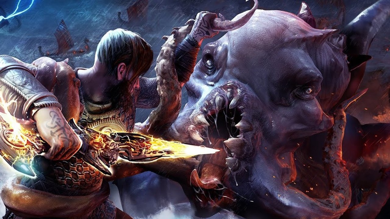 Asgard's Wrath - Gameplay zeigt einen VR-Kampf gegen eine riesige Krake