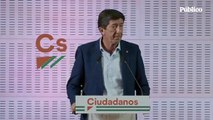 Juan Marín presentará mañana su dimisión tras los malos resultados de su partido