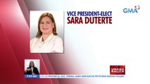 VP-elect Sara Duterte, manunumpa na bilang ika-15 Bise Presidente ng bansa sa Linggo | UB
