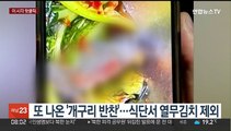 [핫클릭] 또 나온 '개구리 반찬'…식단서 열무김치 제외