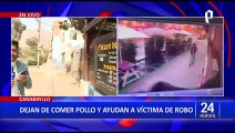 Carabayllo: atacan brutalmente a mujer para robarle, pero comensales de pollería la auxilian