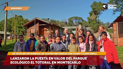 Lanzaron la puesta en valor del parque ecológico El Totoral en Montecarlo