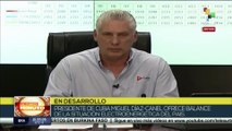 Presidente cubano Miguel Díaz-Canel ofrece balance acerca de la situación electroenergética nacional