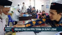 Tangis Haru Ribuan Guru Honorer Pecah, Usai Bupati Lebak Serahkan SK Pengangkatan CPNS dan PPPK