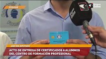 Acto de entrega de certificados a alumnos del centro de formación profesional