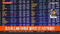 코스피 장중 2,400 붕괴…'5만 전자' 된 삼성