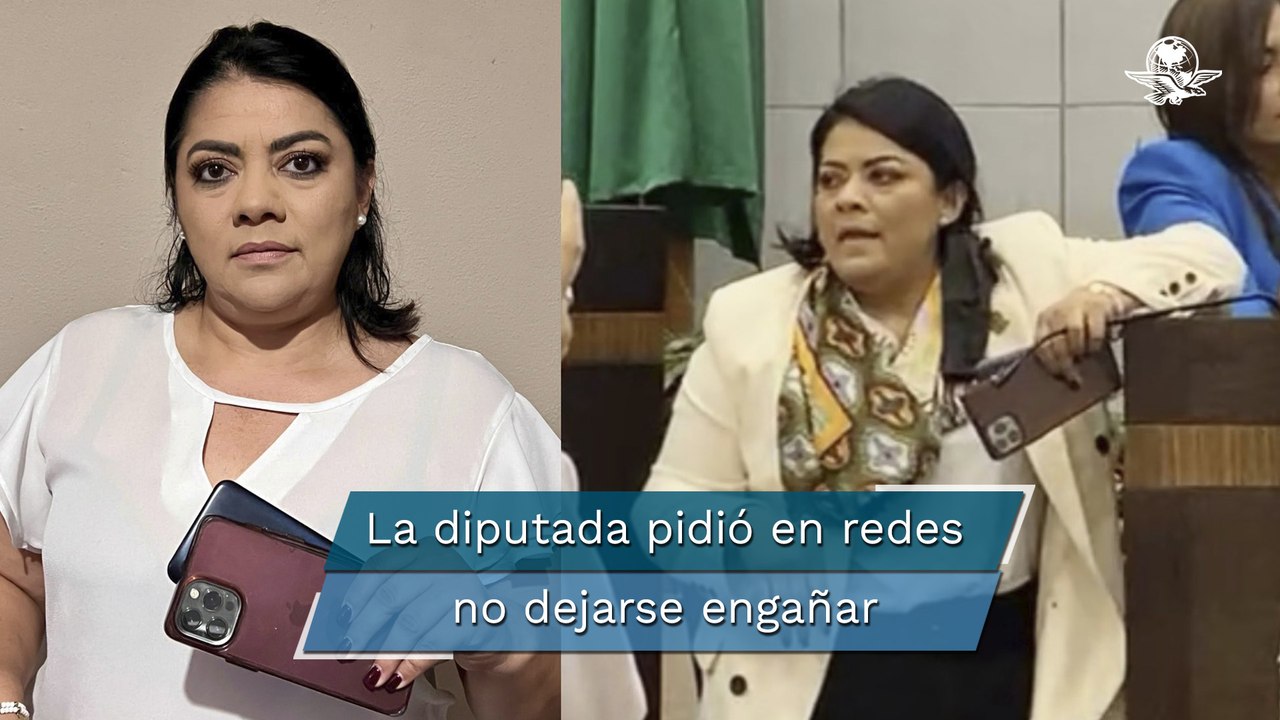 Acusan a sobrina de AMLO de robar celulares de un diputado; ella aclara con foto