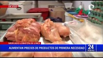 Lince: Aumentan precios de productos alimenticios en Mercado Lobatón