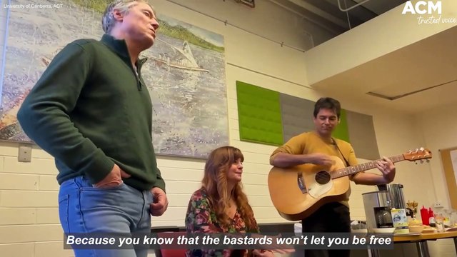 University of Canberra academics perform 'Float Me A Teepee' | June 17, 2022 | Canberra Times