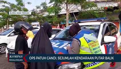 Ops Patuh Candi Digelar, Sejumlah Kendaraan Pilih Putar Balik