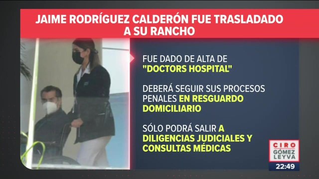 “El Bronco” fue dado de alta del hospital y fue llevado a su rancho