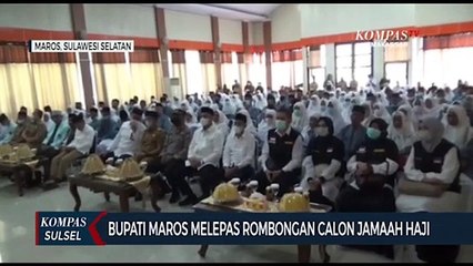 Bupati Maros Melepas Rombongan Calon Jemaah Haji